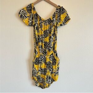 Ava Sky Fighting Eel Pineapple Romper Xtra Small